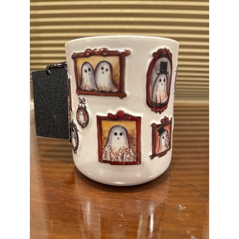 NEW Cobwebs & Cauldrons Halloween Ghost and Books Mugs Set of 3 - Picture 7 of 7